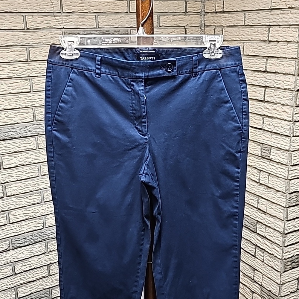 Talbots  Perfect Skimmer Pant Navy Sz 10 Excellent